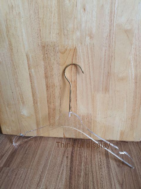 ไม้แขวนเสื้อ ไม้หนีบกางเกง อะคริลิคใส A02 ไม้แขวนชุดแต่งงาน ไม้แขวนชุดเดรส แพ็คละ 5 ชิ้น - thumbnail 6