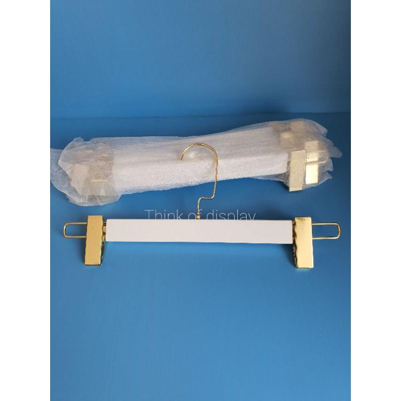 ไม้แขวนกางเกงไม้แท้สีขาว หนีบกางเกงไม้แท้สีขาว DU07 - thumbnail 5