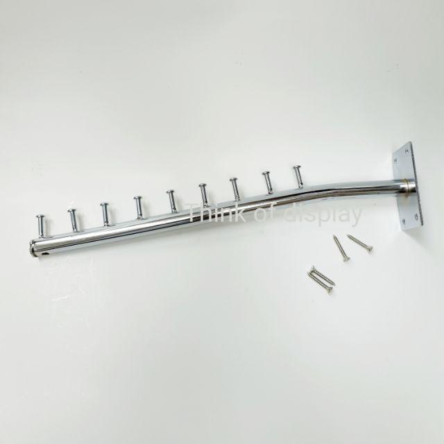 แขนติดผนัง 9ปุ่ม พร้อมชุดยึด แขนแขวนผ้า 9ปุ่ม 1 ชิ้น