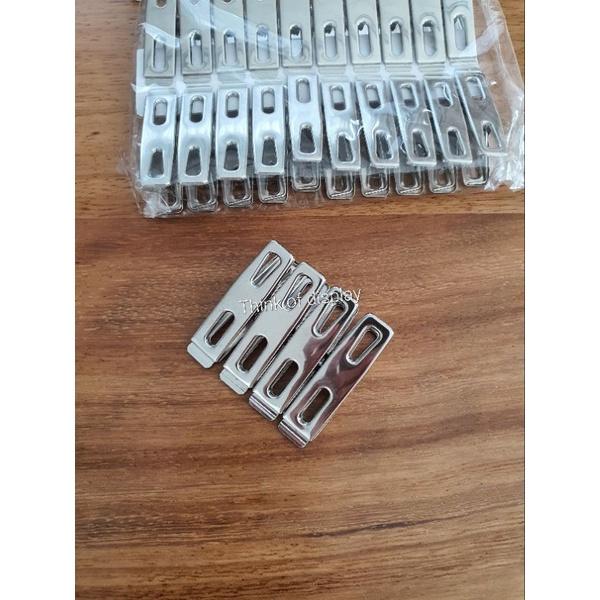 กิ๊บหนีบผ้า กิ๊บแสตนเลส แพ็คละ 20 อัน - thumbnail 4