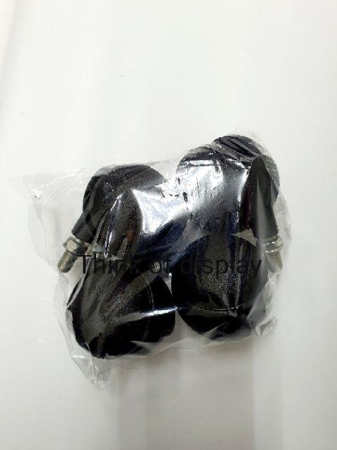 ล้อใส่ราวเสื้อ ล้อใส่ราวเหล็ก ล้อใส่ราวโชว์เสื้อผ้า มีเบรก/ไม่มีเบรก 1ชุดมี 4 ล้อ - thumbnail 4