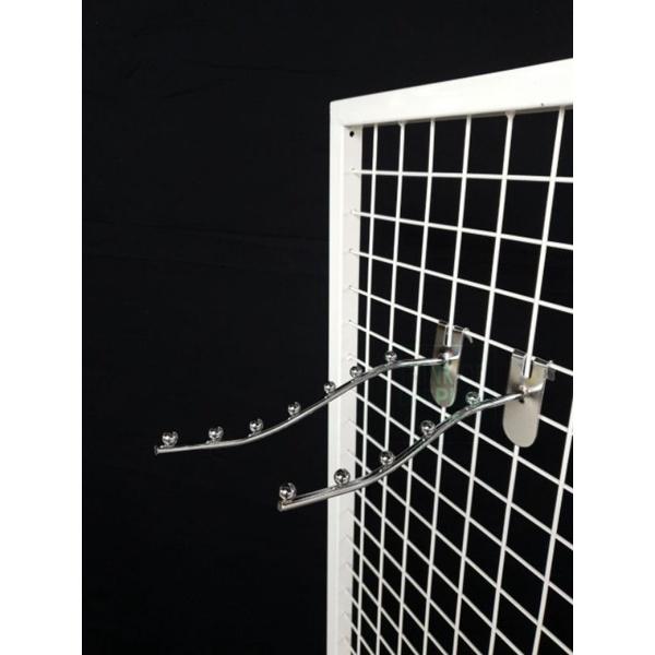 แขนเกี่ยวตะแกรง แขนเกาะตะแกรง รุ่น 2 โค้ง  7 ปุ่ม และ 5 ปุ่ม 1 อัน