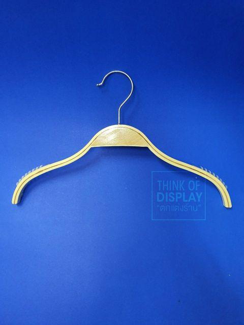 ไม้แขวนเสื้อเด็ก รุ่นซาร่าไม้แท้ สำหรับเสื้อเด็ก  แพ็คละ 12 อัน - thumbnail 3