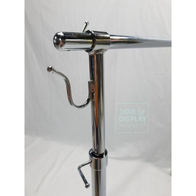 ราวแขวนเสื้อหนาพิเศษ ราวโชว์เสื้อ Heavy duty ยาว 1ม./1.2ม./1.5ม. - thumbnail 4