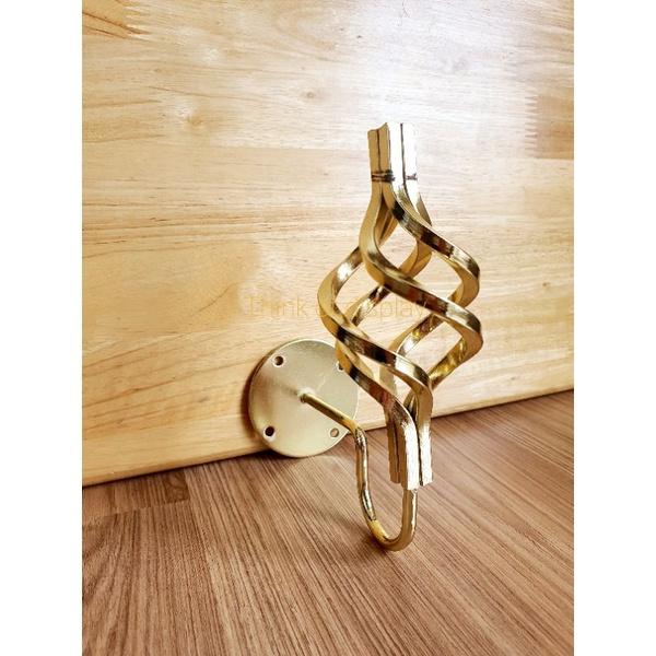 ตะขอติดผนังสีทอง ที่ติดผนังสีทอง#666  ตะขอแขวนเสื้อ - thumbnail 6