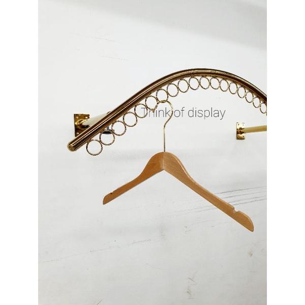 ราวแขวนเสื้อลายลูกคลื่น 28 ห่วง เหล็กหนา เจาะยึดผนัง - thumbnail 5