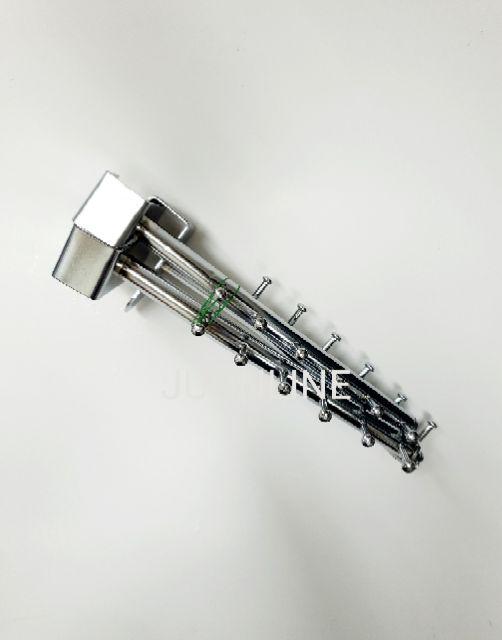 แขนเกี่ยวเหล็กกล่อง แขนเกี่ยวแป๊บเล็ก 0.5"×1" 6 ปุ่ม 1 ชิ้น - thumbnail 4