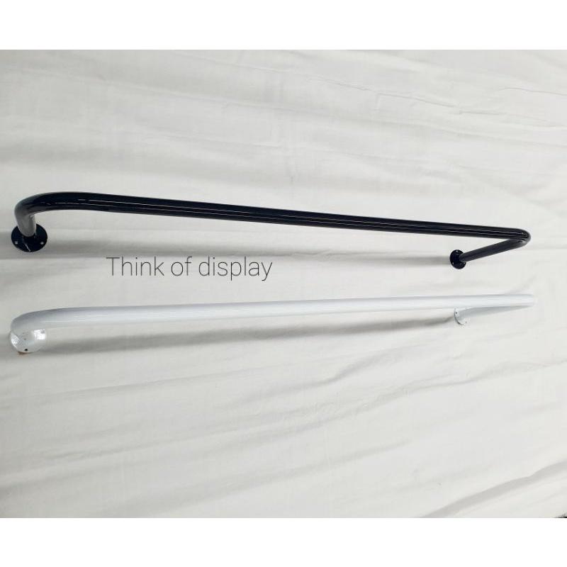 ราวยึดผนัง ราวแขวนเสื้อผ้าติดผนัง ความยาว 100cm. - thumbnail 2