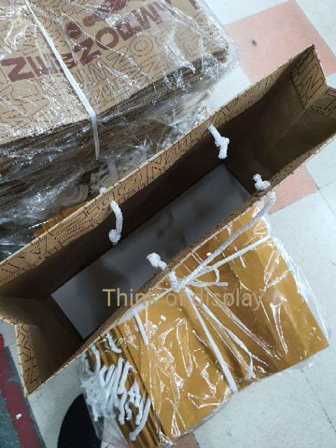 ถุงกระดาษพิมพ์ลาย ถุงกระดาษแฟชั่น ลายnew normal แพ็คละ 50 ใบ - thumbnail 5