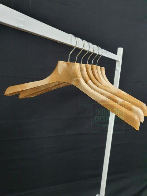 ไม้แขวนพลาสติกลายไม้ ไม้แขวนหัวเหล็กลายไม้ แพ็คละ 12 อัน - thumbnail 4