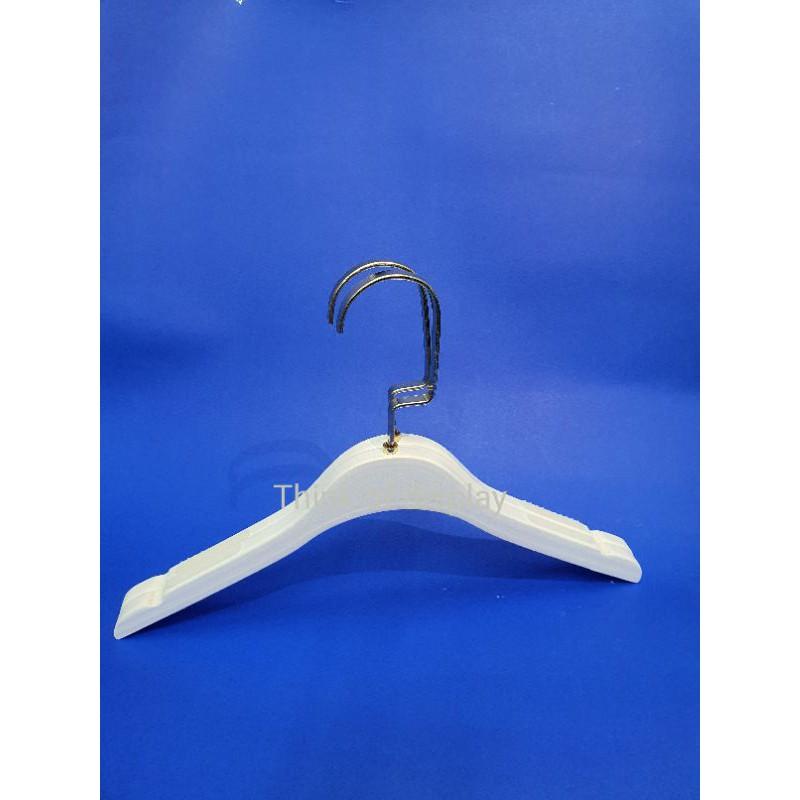 ไม้แขวนเสื้อเด็กไม้สีขาว 608 ไม้แขวนไม้ของเด็ก แพ็ค 6 อัน/แพ็ค 12 อัน - thumbnail 5