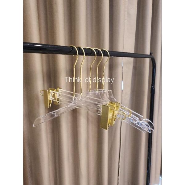 ไม้แขวนเสื้อพลาสติกใส PP04  แพ็คละ 6 อัน/แพ็คละ 12 อัน - thumbnail 3