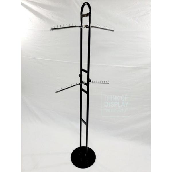 ราวบันไดลิง ราวแขวนโชว์เสื้อผ้า สีขาว/สีดำ - thumbnail 9