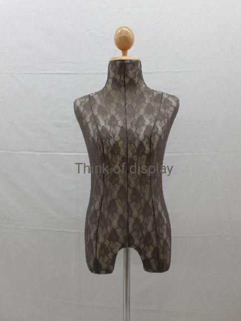 หุ่นโชว์ หุ่นผ้าขาไม้ หุ้มผ้าลูกไม้ หุ่นขาไม้หญิง - thumbnail 4