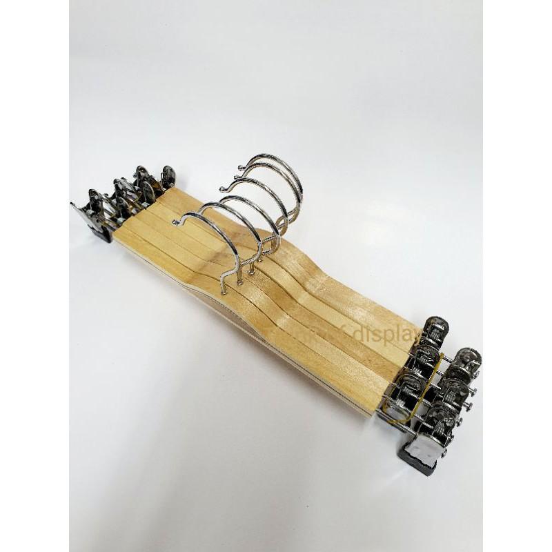 ไม้หนีบกางเกงไม้ซาร่า ไม้หนีบกระโปรง สำหรับผู้ใหญ่ แพ็คละ 6 ชิ้น/แพ็คละ 12 ชิ้น - thumbnail 5