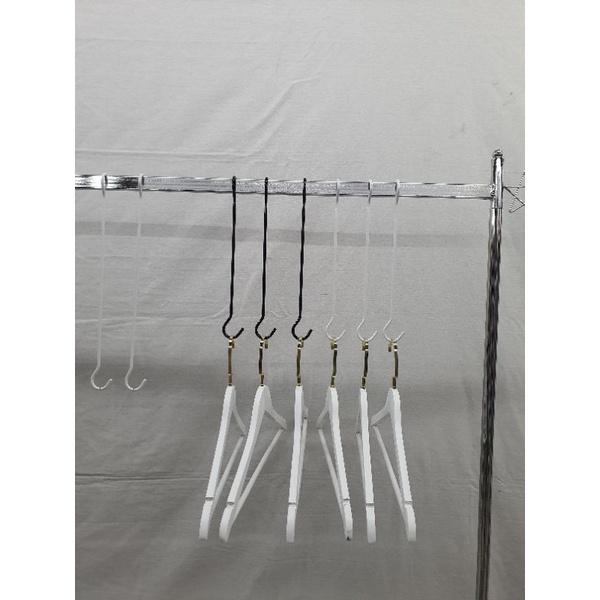 ตะขอโชว์สินค้า ตะขอแขวนไม้แขวนเสื้อ ตกแต่งราวแขวนเสื้อ 1 อัน - thumbnail 7