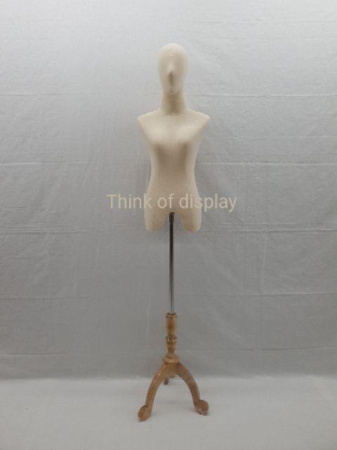 หุ่นผ้าหญิงมีหัวขาไม้ หุ่นผ้าขาไม้ชายมีหัว หุ่นโชว์ขาไม้มีหัว - thumbnail 8