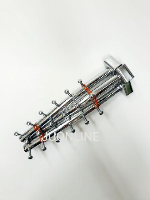 แขนเกี่ยวเหล็กกล่อง แขนเกี่ยวแป๊บเล็ก 0.5"×1" 6 ปุ่ม 1 ชิ้น - thumbnail 2