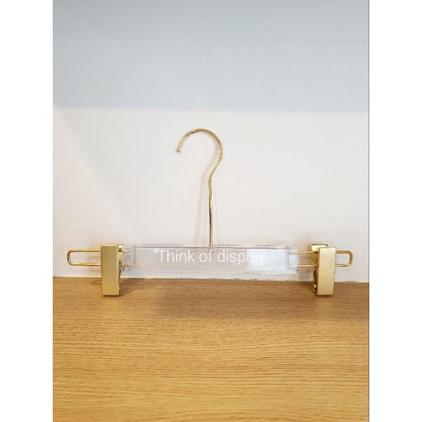 ไม้แขวนเสื้อพลาสติกใส ไม้หนีบกางเกงพลาสติกใส PS แพ็คละ 6 อัน/แพ็คละ 12อัน - thumbnail 3