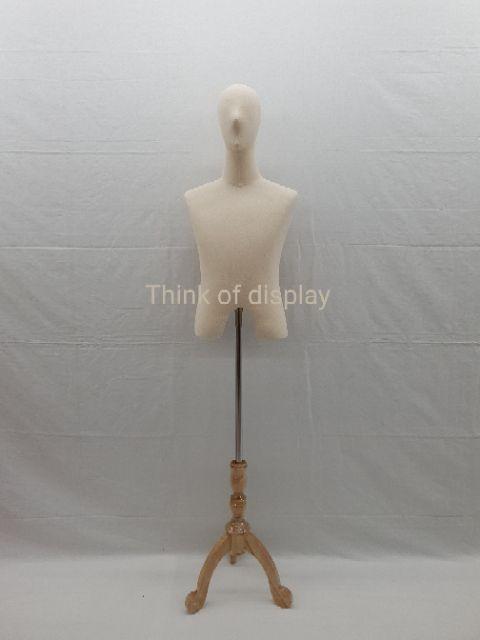 หุ่นผ้าหญิงมีหัวขาไม้ หุ่นผ้าขาไม้ชายมีหัว หุ่นโชว์ขาไม้มีหัว - thumbnail 5