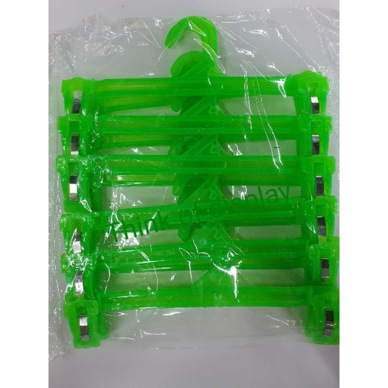 ไม้แขวนกางเกง ไม้หนีบกางเกง ไม้หนีบกระโปรง 707 แพ็คละ 12ชิ้น - thumbnail 6