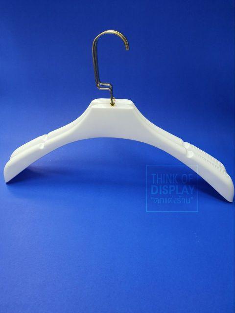 ไม้แขวนเสื้อ ไม้แขวนเสื้อพลาสติกสีขาว No.228 แพ็คละ12 ชิ้น - thumbnail 2