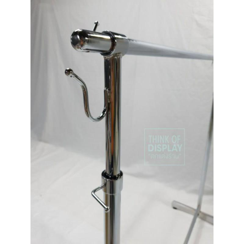 ราวแขวนเสื้อหนาพิเศษ ราวโชว์เสื้อ Heavy duty ยาว 1ม./1.2ม./1.5ม. - thumbnail 3