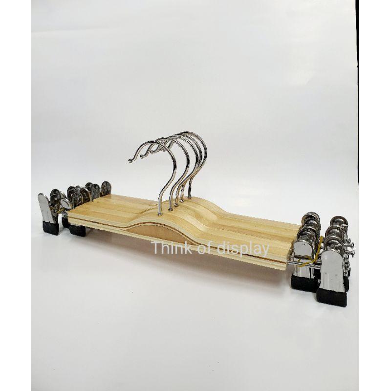 ไม้หนีบกางเกงไม้ซาร่า ไม้หนีบกระโปรง สำหรับผู้ใหญ่ แพ็คละ 6 ชิ้น/แพ็คละ 12 ชิ้น - thumbnail 2