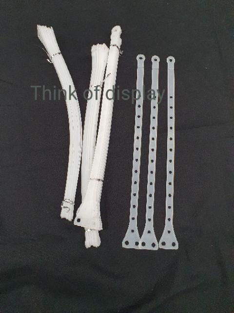 สายพลาสติกPVC สายพลาสติกต่อชุด สีใส/สีขาวใส แพ็คละ 10 เส้น - thumbnail 2