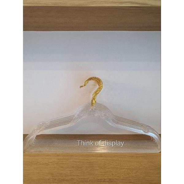 ไม้แขวนเสื้อพลาสติกใส มีกลิตเตอร์ ประกายเพชร PS02 แพ็คละ 12 อัน - thumbnail 7