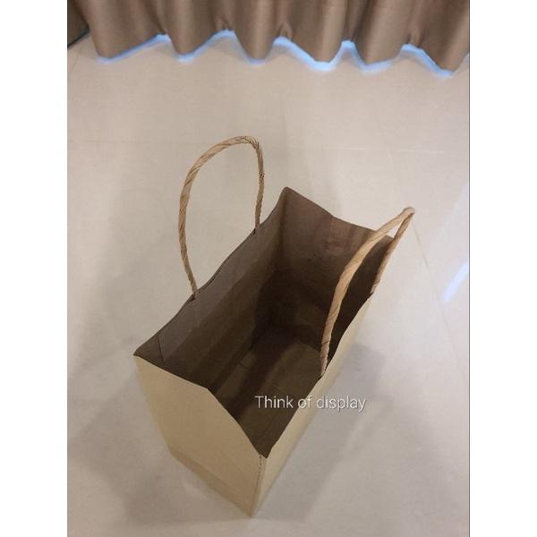 ถุงกระดาษหูเกลียว พิมพ์ลายและไม่พิมพ์ลาย แพ็คละ 50ใบ - thumbnail 7