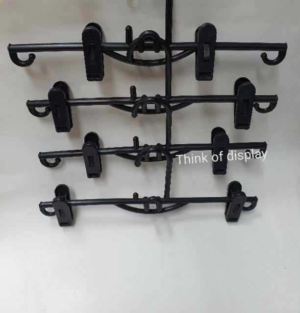 ไม้หนีบกางเกงกระโปรง ไม้แขวนกางเกง ไม้แขวนมีหนีบ No.59 No.599 แพ็คละ 12 อัน - thumbnail 8