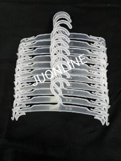 ไม้แขวนชุดชั้นใน ไม้แขวนพลาสติก แพ็คละ 12 ชิ้น - thumbnail 2