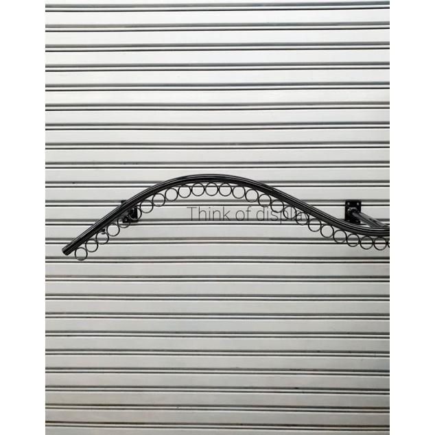 ราวแขวนเสื้อลายลูกคลื่น 28 ห่วง เหล็กหนา เจาะยึดผนัง - thumbnail 8