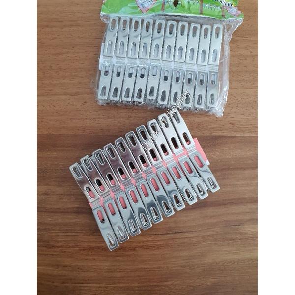 กิ๊บหนีบผ้า กิ๊บแสตนเลส แพ็คละ 20 อัน - thumbnail 6