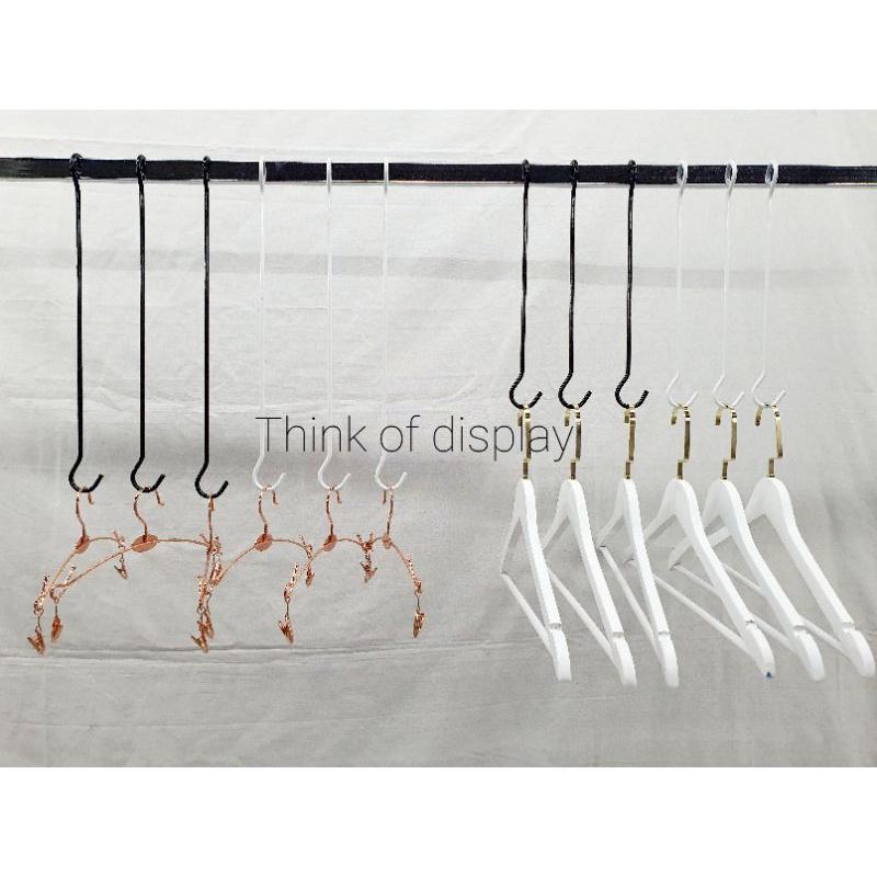 ตะขอโชว์สินค้า ตะขอแขวนไม้แขวนเสื้อ ตกแต่งราวแขวนเสื้อ 1 อัน - thumbnail 5