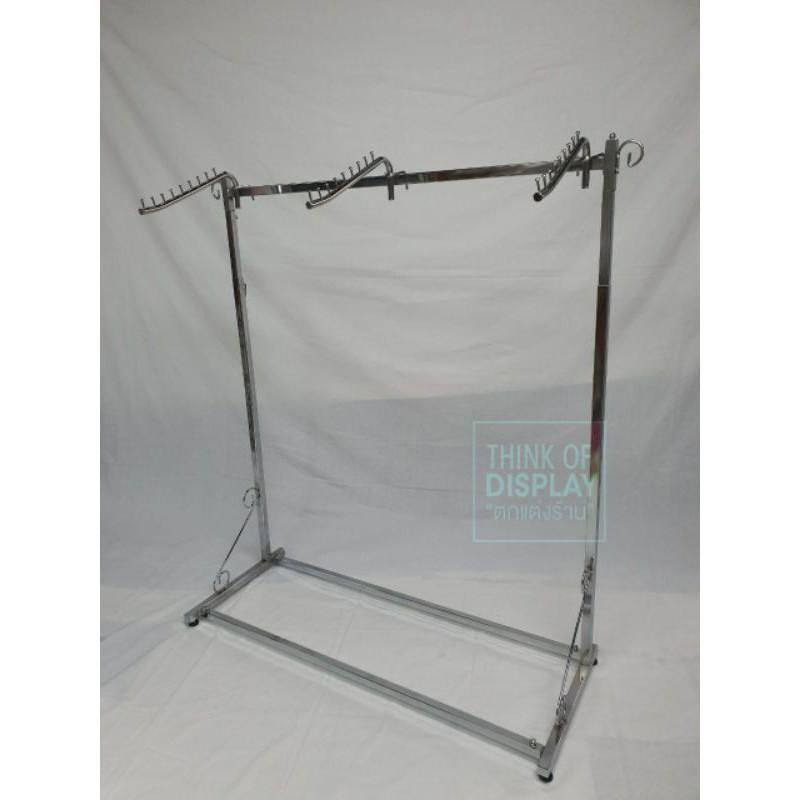 ราวเหล็กโชว์เสื้อ 3 แขนวินเทจ ราว 3 แขนขาม้วน - thumbnail 5