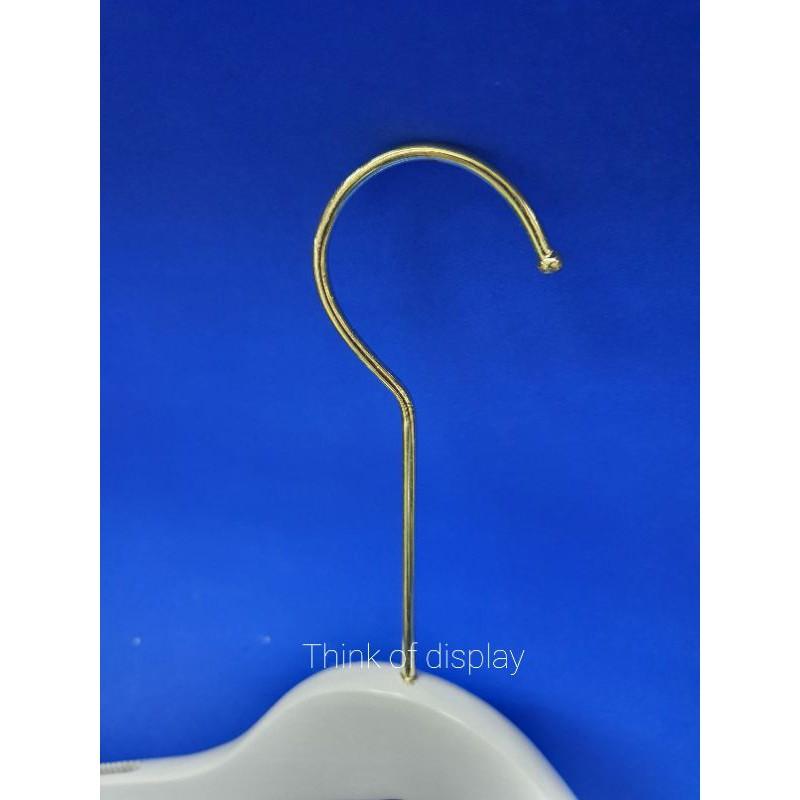 ไม้แขวนเสื้อ ไม้แท้เคลือบสีขาว #05 แพ็คละ 6 อัน/12 อัน - thumbnail 2