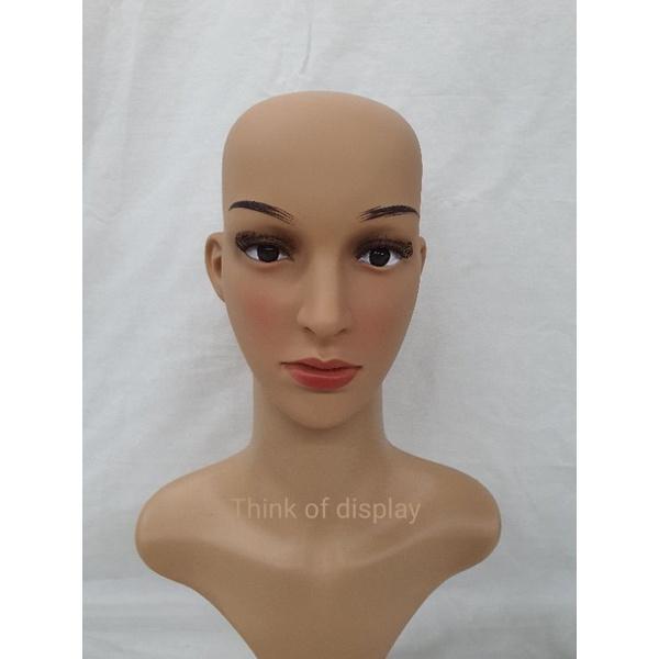 หัวหุ่นโชว์วิกหญิง หุ่นโชว์วิก หัวพลาสติก - thumbnail 5