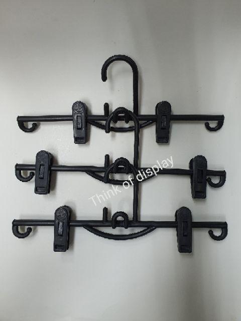 ไม้หนีบกางเกงกระโปรง ไม้แขวนกางเกง ไม้แขวนมีหนีบ No.59 No.599 แพ็คละ 12 อัน - thumbnail 6