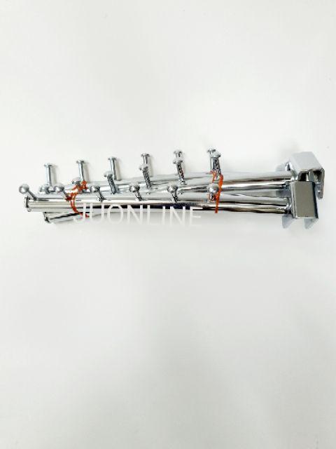 แขนเกี่ยวเหล็กกล่อง แขนเกี่ยวแป๊บเล็ก 0.5"×1" 6 ปุ่ม 1 ชิ้น - thumbnail 5