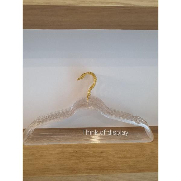 ไม้แขวนเสื้อพลาสติกใส มีกลิตเตอร์ ประกายเพชร PS02 แพ็คละ 12 อัน - thumbnail 6