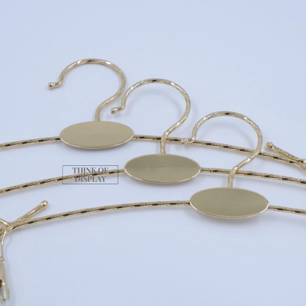 ไม้แขวนชุดชั้นใน ลายเกลียว ไม้หนีบชุดชั้นในเหล็กลายเกลียว สีทอง/สีโรสโกลด์ แพ็ค 12 ชิ้น - thumbnail 3