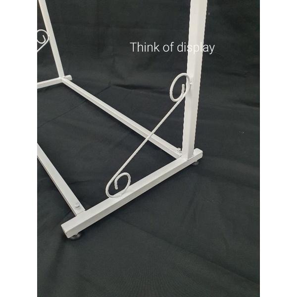 ราววินเทจ 3 แขนขาม้วน ราวโชว์เสื้อ ราวพร้อมแขนเกี่ยว - thumbnail 3