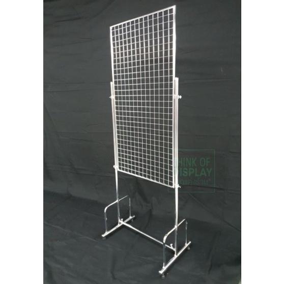 ตะแกรงเหล็กพร้อมขาตั้ง ตะแกรงขาตั้งโชว์สินค้า - thumbnail 4