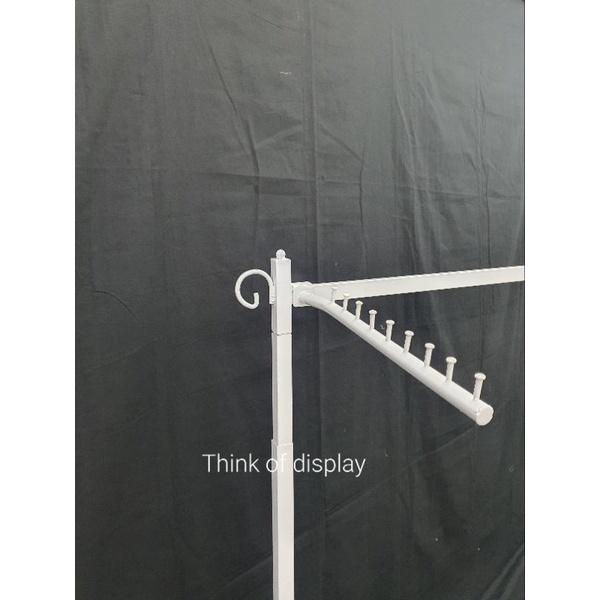 ราววินเทจ 3 แขนขาม้วน ราวโชว์เสื้อ ราวพร้อมแขนเกี่ยว - thumbnail 8