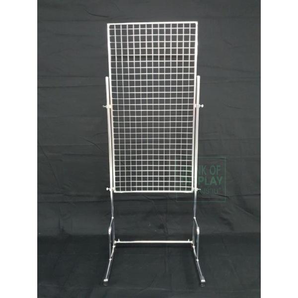 ตะแกรงเหล็กพร้อมขาตั้ง ตะแกรงขาตั้งโชว์สินค้า - thumbnail 3