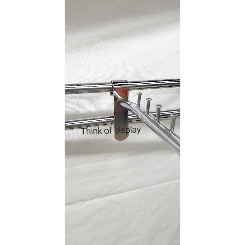 แขนเกี่ยวราวกลม  แขนเกาะราว AR906 ฮุกเกี่ยวเหล็กกลม 9 ปุ่ม 1 อัน - thumbnail 7