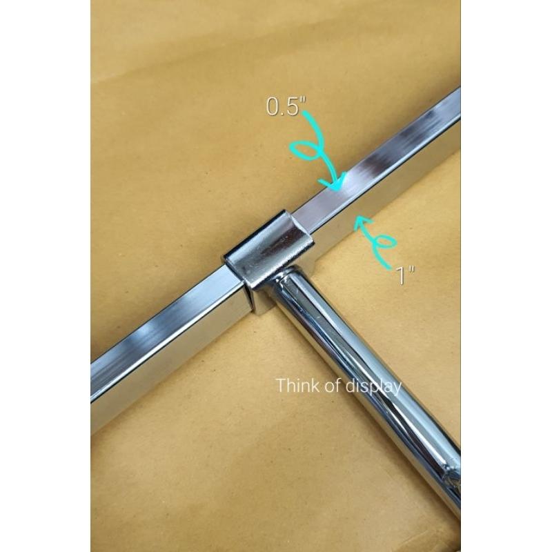 แขนเกี่ยวเหล็กกล่อง แขนเกี่ยวแป๊บเล็ก 0.5"×1" 6 ปุ่ม 1 ชิ้น - thumbnail 7