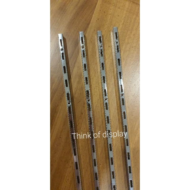 รางกระดูกงู เสารับชั้น เสากระดูกงู ยึดผนัง แป๊บเหลี่ยม แป๊บกลม เหล็กหนา มีชุดน็อตยึดให้ - thumbnail 6